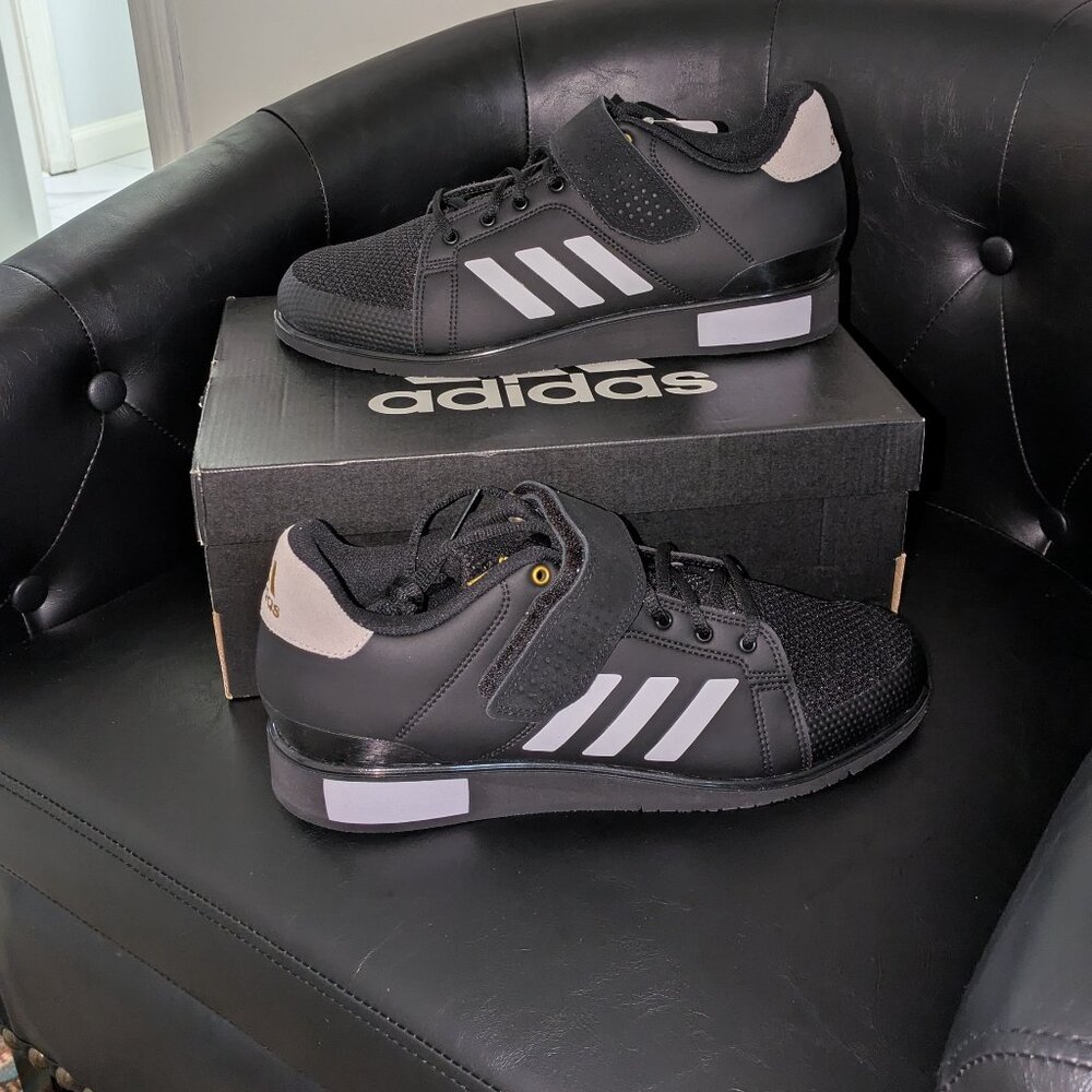 adidas Black and White Athletic Shoes